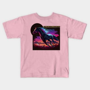 Horse Running Kids T-Shirt